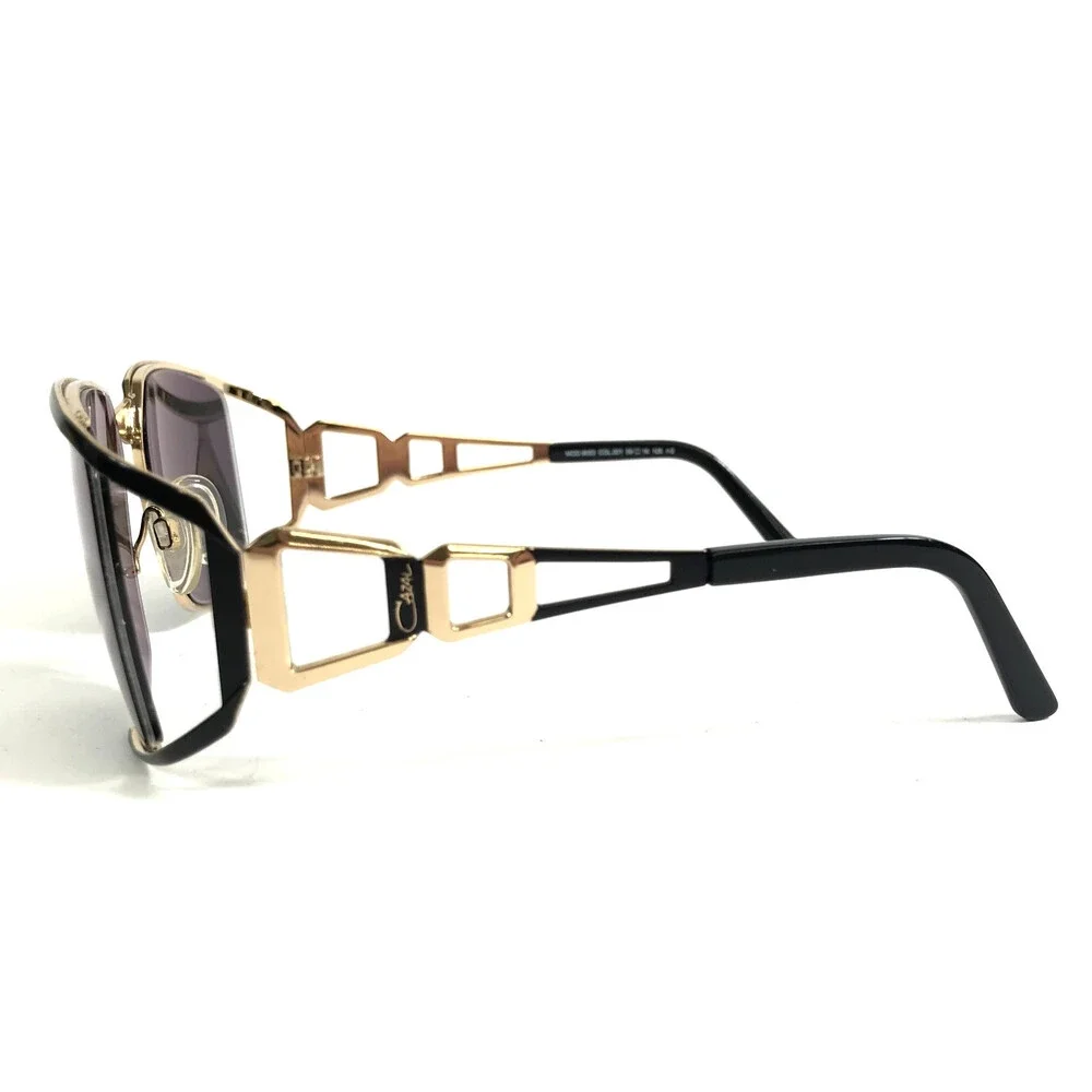 Cazal Sunglasses MOD.9053 COL.001 Black Gold Frames w/ Dark Gray Lenses